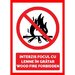 Placuta interzis focul cu lemne in gradar wood fire forbiden